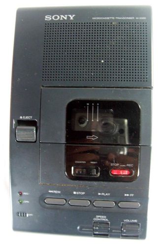 Sony M-2000 MicroCassette Tape Transcriber Recorder Player -