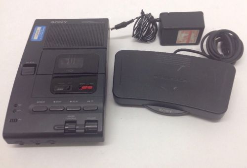 Sony Micro-Cassette Dictator / Transcriber M-2020 w/ Foot Pedal FS-80 &amp; Adapter
