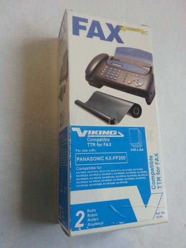 2 Roll REFILL FAX rolls TTR Compatible PANASONIC KX-FP200 310xA4  Fax Machine