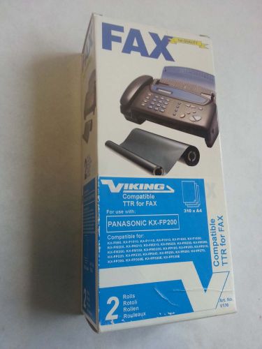 2 Roll REFILL FAX rolls TTR Compatible PANASONIC KX-FP200 310xA4  Fax Machine
