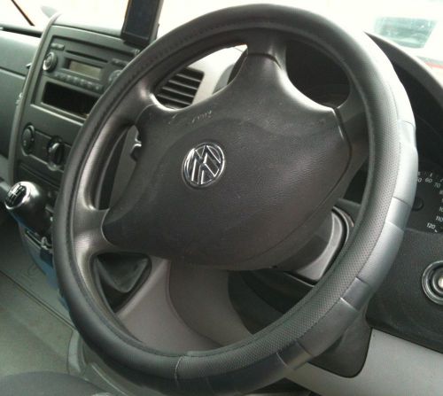 Large Sports Grip Steering Wheel Cover Glove fits 15&#034; 16&#034; VW Crafter &amp; Sprinter