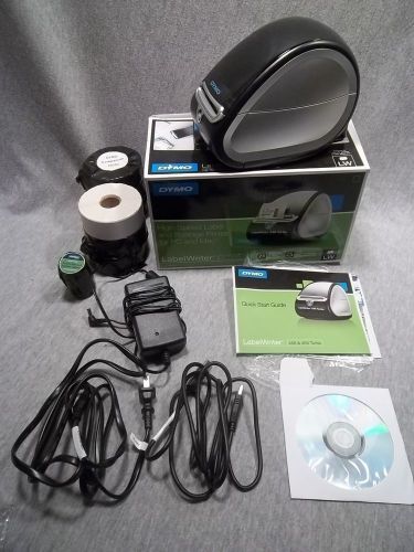 Dymo 450 Turbo Label Writer Printer Complete Includes 6 Rolls Labels Free Ship