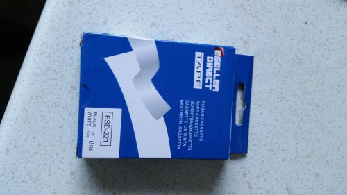 brother p touch tape esd-221 new in box 8mm on black