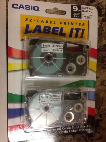 Casio ez label it 2 pack tapes with free casio kl-100 printer!! for sale