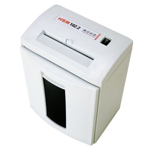 Hsm 102.2 level 2 strip cut compact paper shredder free shipping for sale