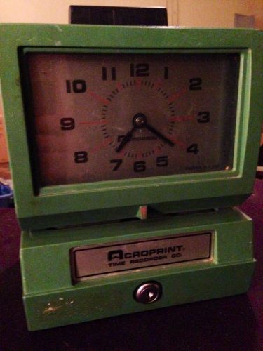 Acroprint Time Punch Clock 125 Employee Time Recorder