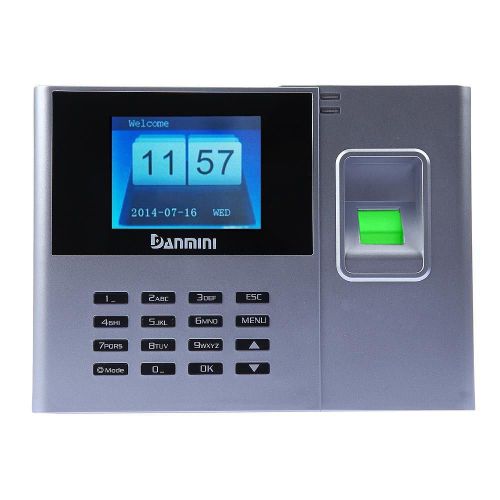 HD 2.8&#034; Biometric Fingerprint Attendance Time Clock+TCP /IP+USB Payroll Recorder