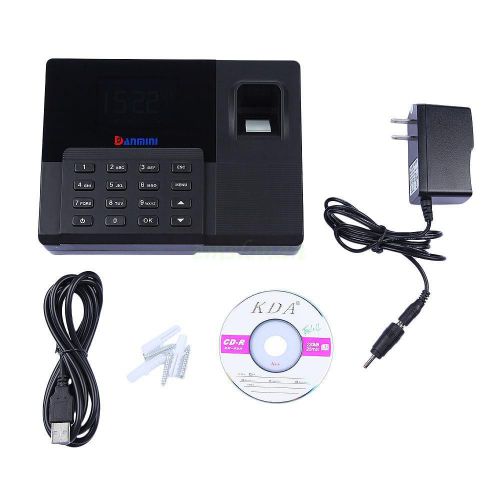 New fingerprint time attendance +backup battery w/ tcp / ip+ usb+ access control for sale