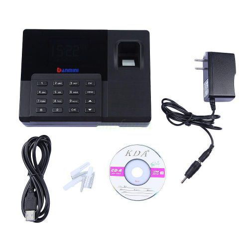 New Fingerprint Time Attendance +Backup Battery w/ TCP / IP+ USB+ Access Control