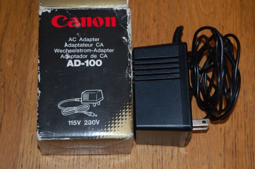 Canon AD-100 Ac Adapter 115V or 230V input 6V 1.2A output  Electric Typewriter