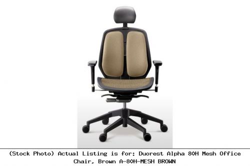 Duorest alpha 80h mesh office chair, brown a-80h-mesh brown for sale
