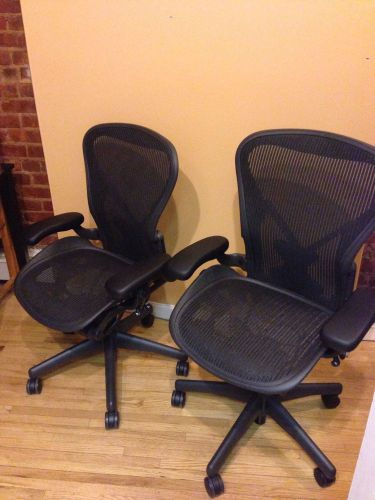 Set of new herman miller aeron &#039;b&#039; chairs for sale