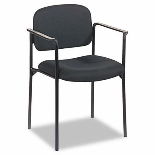 Basyx VL616 Stacking Guest Chair with Arms, Black (BSXVL616VA10)