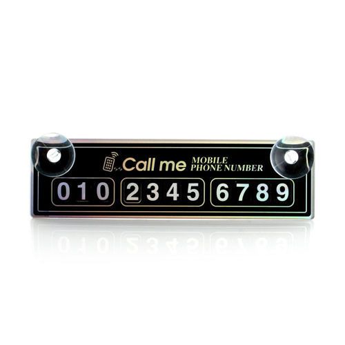 Crystal Phone Number Parking Plate 1EA, Tracking number offered