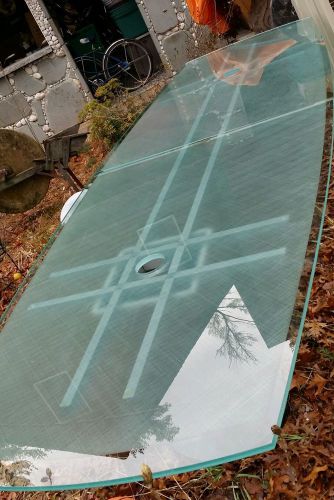 Glass conference table