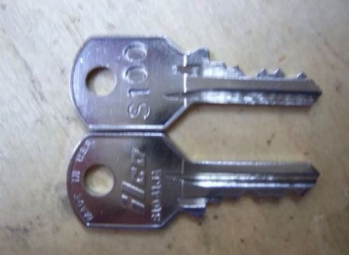 Chicago lock filing caninet keys cut by  code s100-s190 (please specify key no.) for sale