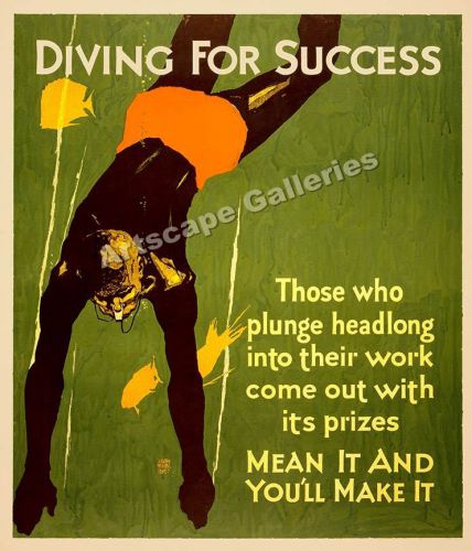 Success! 1920&#039;s Business Motivational Poster - 36x42