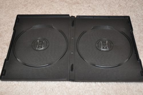 Cd/dvd/blu ray case 5 pack standard 14mm double 2-disc for sale