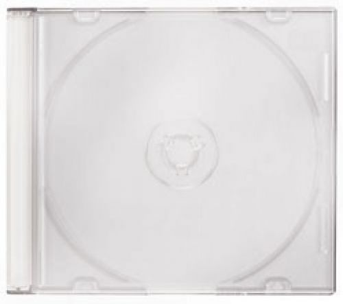 100 SLIM WHITE Color CD Jewel Cases