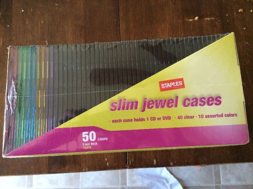 Slim Jewel Cases for Discs Staples 50