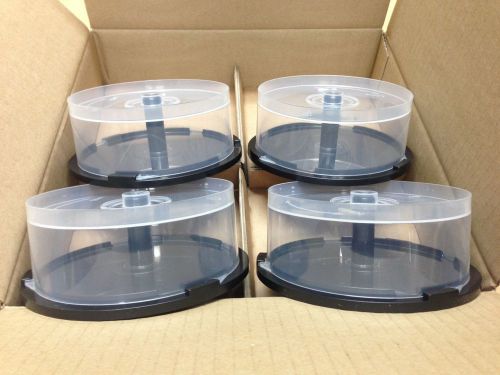 4 of 30 Pack Storage Capacity For 120 CD&#039;s or DVD&#039;s Spindle Cake Box Empty Cases