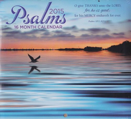 2015 Psalms Mini Wall 16 Month Calendar Bible Verses Studio 18