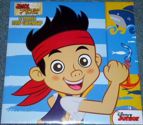 NEW Disney Jake and the Never Land Pirates 12 Month 2015 Calendar 10 x 10 SEALED