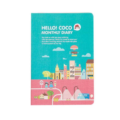2015 Hello Coco Monthly Diary With Cover – Coco Town / Yearly Planner/Scheduler