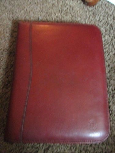 Franklin covey leadership center faux leather zipper binder planner organizer for sale