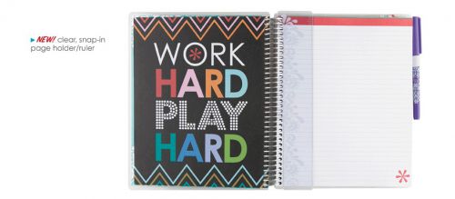 Brand New Erin Condren On the Go Notebook NO COVER Plus: Silver Elastic Band