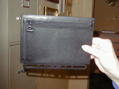 Daytimer zipper pouch for desk size in black for sale