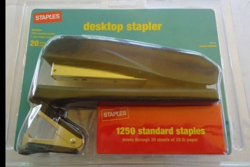 STAPLER, CLAW REMOVER &amp; STAPLES BLACK NEW