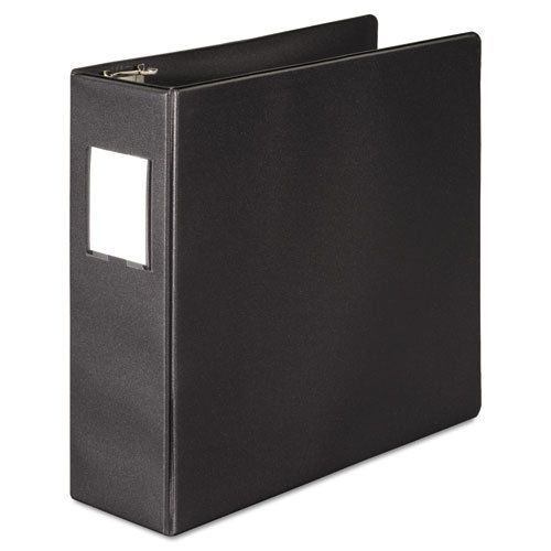 383 basic binder with label holder, d-ring, 3&#034; capacity, black for sale
