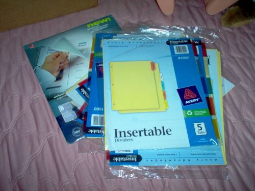 10 5 PACKS OF FILE TABS PLUS AND EXTRA PACK
