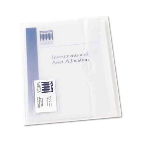 Translucent poly document wallets, letter, poly, clear, 12/box for sale