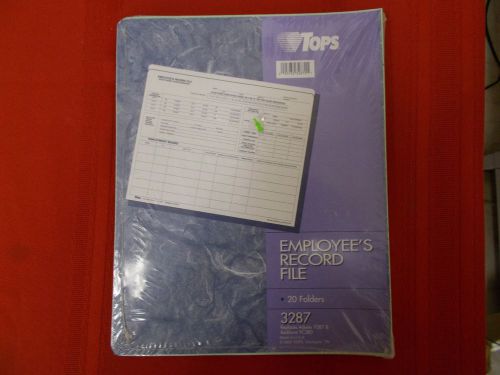 Tops Employee&#039;s Record File Folders Package of 20