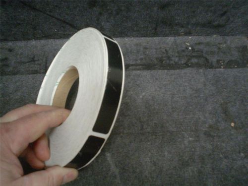 750 ct roll 3m black labels 4-5/8&#034; x 13/16&#034; with 3&#034; core