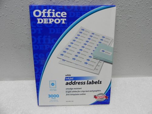 New 2040 labels for ink jet bright white 1 in x 2 5/8 in same size as Avery 8460