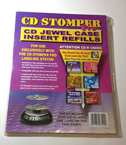Stomp inc. cd stomper pro cd jewel case inserts refill for sale