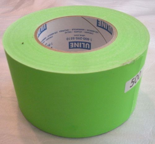 NEW Roll of 500 3 x 5 Fluorescent Green Adhesive Inventory Labels
