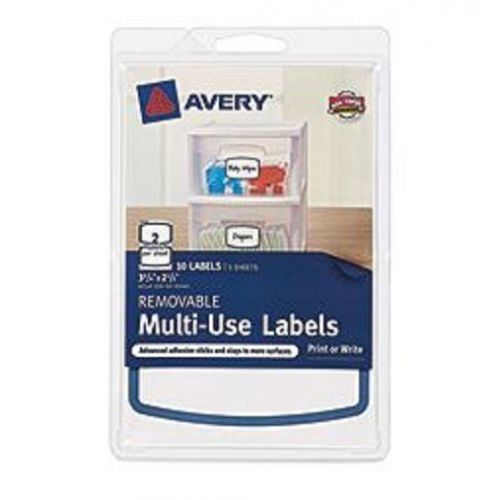 Avery Removable Labels Multi Use Blue Border 10 Count Pack 3 3/4&#034; X 2 1/2&#034; 41444