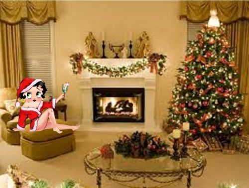 30 Return Address Labels Betty Boop Christmas Buy 3 get 1 free (bb45)
