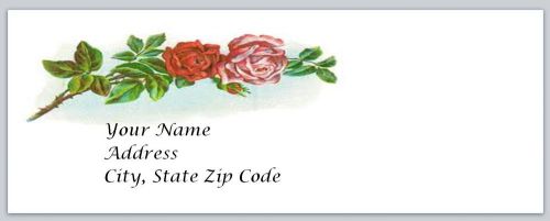 30 Roses Personalized Return Address Labels Buy 3 get 1 free (bo60)