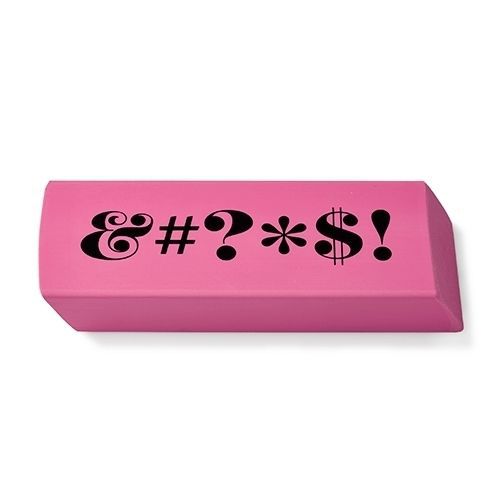 Kate spade new york designer desktop eraser &#039;pardon my french&#039; **humongous** for sale
