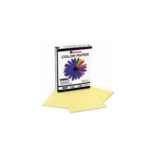 Universal Office Products 11201 Colored Paper, 20lb, 8-1/2 X 11, Canary, 500