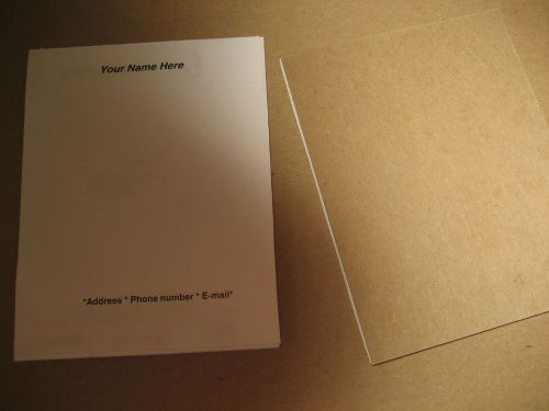 Custom made note pads 4 inch X 5 1/2 inch (50 Pads)
