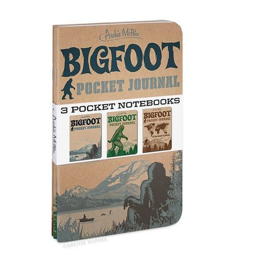 Bigfoot Squatch Pocket Journal Memo Notepads Set Of 3 Sasquatch Yeti Notebooks