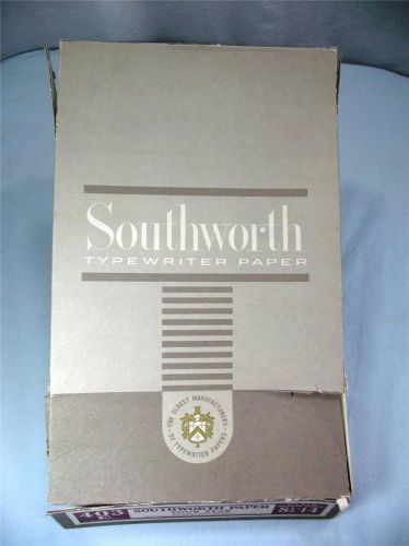 Vintage southworth paper 4 star #403 e 20 lb cotton legal 8.5x14 typewriter for sale