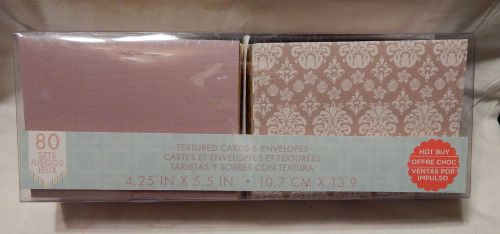 Craft Smith Textured Cards &amp; Envelopes-4.25&#034; x 5.5&#034;-80 Sets Many Designs Print#2