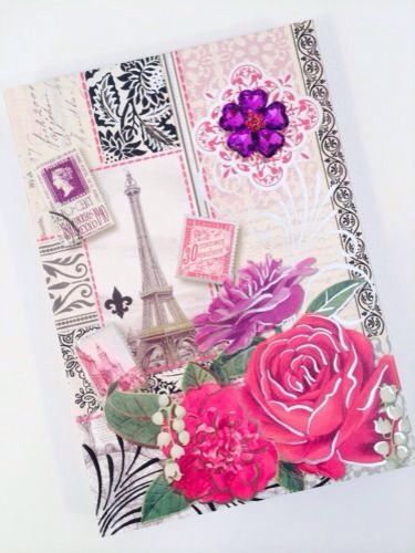 PUNCH STUDIO - NoteBook Journal 128 Ruled sheets, Hard cover Paris Eiffel Tower